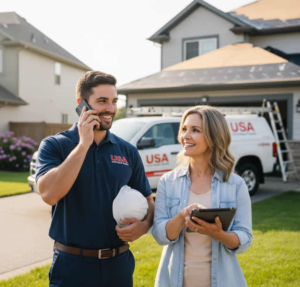 USA Roof Repair Experts customer support in Markesan